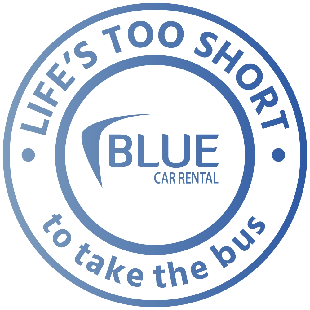 Blue Car Rental: Most popular with French-language support logo