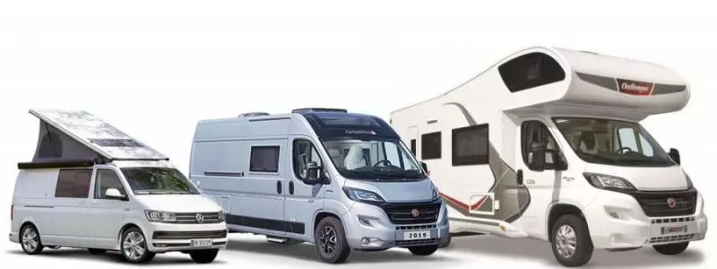 Camper van, van, and motorhome